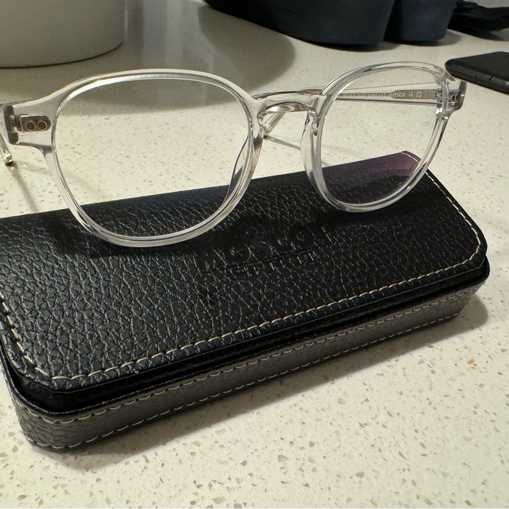 Moscot Arthur Eyeglasses - Crystal Clear Color